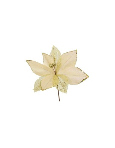 FIORE TESSUTO ORO 27X26,5CM su TreG Ingrosso