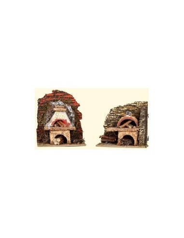 ACCESSORIO PRESEPE FORNO A LEGNA LUMINOSO 10X6X12CM su TreG Ingrosso