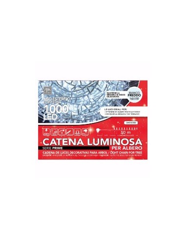 CATENA 1000 LED COLORE BIANCO 8 GIOCHI DA ESTERNO su TreG Ingrosso