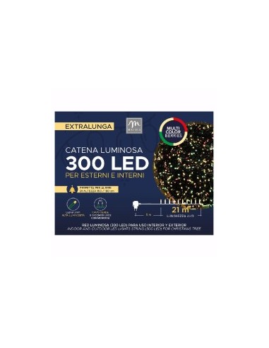 CATENA 300 LED COLORE BERRIES 8 GIOCHI DA ESTERNO su TreG Ingrosso