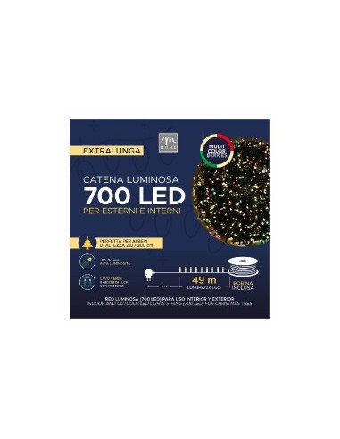 CATENA 700 LED COLORE BERRIES 8 GIOCHI DA ESTERNO su TreG Ingrosso