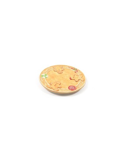 PIATTO GINGERBREAD CERAMICA D25,5CM su TreG Ingrosso