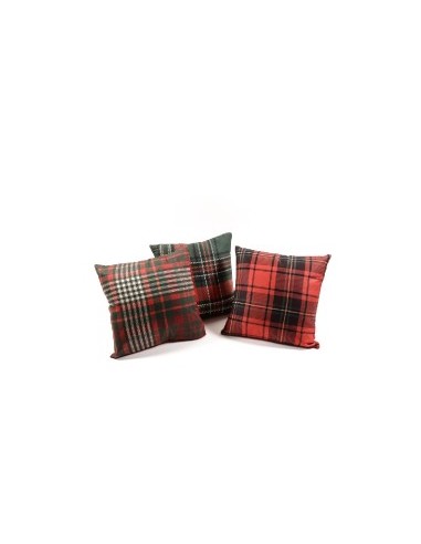 CUSCINO TARTAN LINE 45X45CM ASSORTITO su TreG Ingrosso