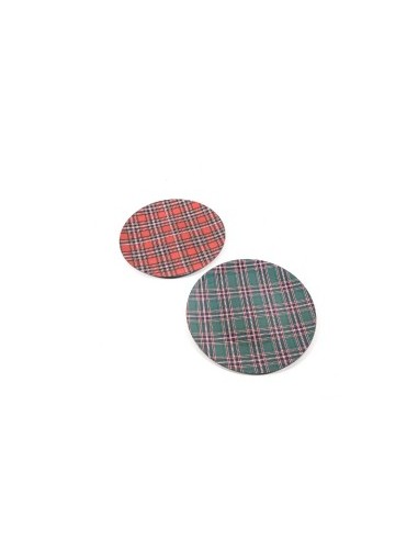 SOTTOPIATTO TARTAN PLASTICA D33CM COLORI ASSORTITI su TreG Ingrosso