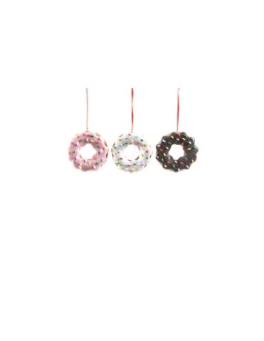 PENDENTE DONUT ARGILLA MORBIDA D8CM ASSORTITO su TreG Ingrosso