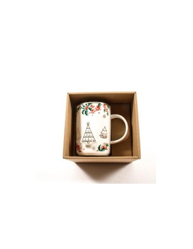 TAZZA MUG PORCELLANA E ORO ZECCHINO 11X11X9CM su TreG Ingrosso