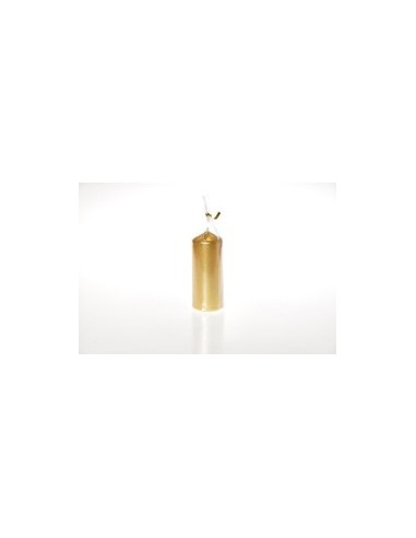 CANDELA PILLAR LUCIDA ORO 10X4CM su TreG Ingrosso