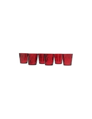 CONF 6 BICCHIERI KALEIDO 25CL LUSTRO ROSSO su TreG Ingrosso