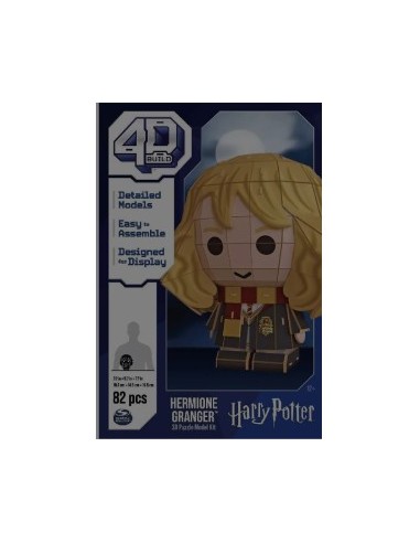 4D Puzzle Harry Potter, Kit Modellismo Hermione Granger, Puzzle 3D da 82 Pezzi, Decorazione da Tavolo, 12+ Anni