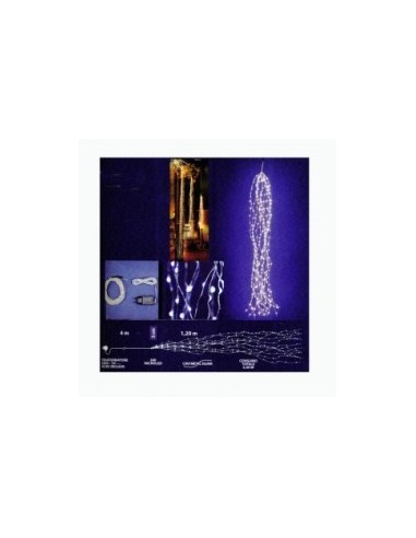 CATENA LUMINOSA 35300 CASCATA 300MICROLED BIANCO CALDO su TreG Ingr...