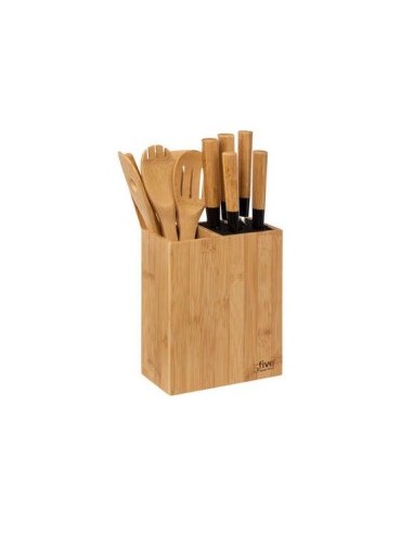 SET UTENSILI CUCINA 189690 BAMBOO CON COLTELLI