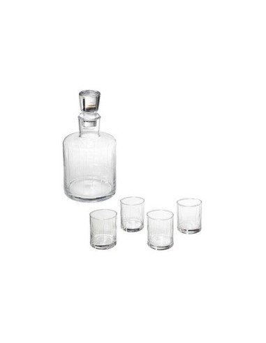 SET 5PZ WHISKY 154887 BOTTIGLIA CON 4 BICCHIERI