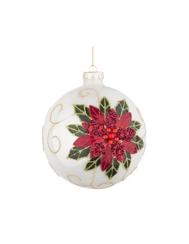 SFERA 0934352 VETRO POINSEZIA 10CM su TreG Ingrosso