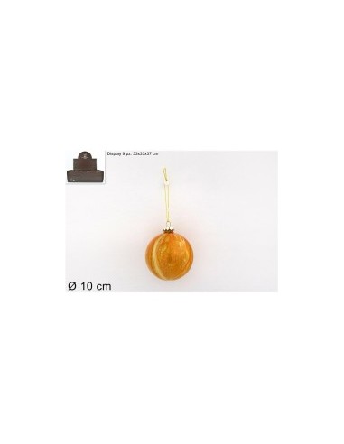 SFERA 969638 VETRO 10CM MARMORIZZATA ORO su TreG Ingrosso