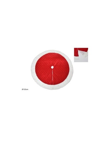 TAPPETO VELLUTO 122CM ROSSO/BIANCO (1200) su TreG Ingrosso