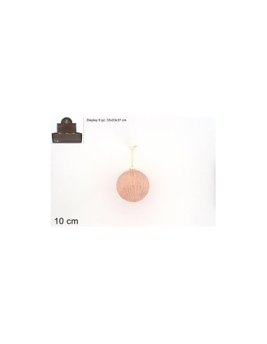 SFERA VETRO 10CM ROSA ANTICO (0150) su TreG Ingrosso