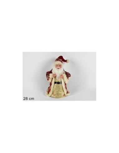 PUNTALE BABBO NATALE 28CM ROSSO ART.XS2011001RG su TreG Ingrosso