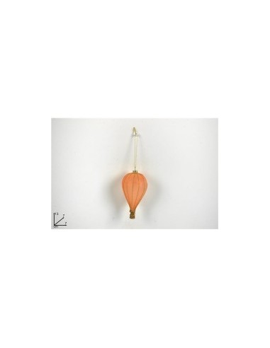 APPENDINO MONGOLFIERA VETRO PESCAC/GLITTER GOLD YJ21004-PEACH su Tr...