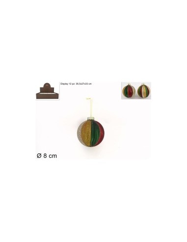 SFERA VETRO 8CM MULTICOLOR ASSORTITO su TreG Ingrosso