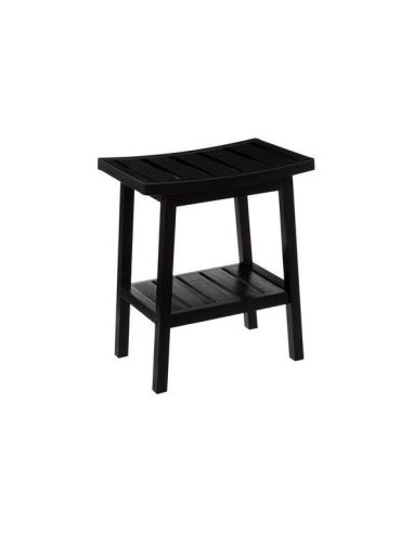 SGABELLO BAGNO 174605A BAMBOO NERO