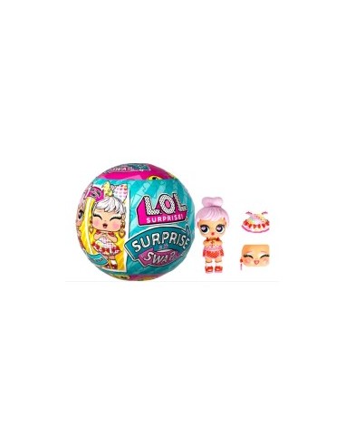 L.O.L. Surprise! Swap Tots, Bambola da Collezione, 2 Look in Uno, Sorprese d’Acqua, 3+ Anni