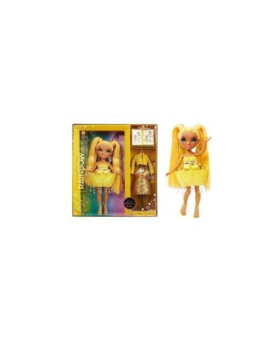 Rainbow High Fantastic Fashion Doll, Sunny Madison, Set da Gioco con 2 Abiti e Accessori, Età 4+