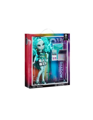 Rainbow High Shadow High Serie 3 - Berrie Skies, Bambola Fashion Verde con Vestito alla Moda e Oltre 10 Accessori, Articolata