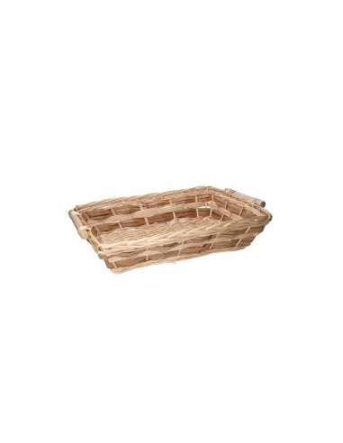 CESTA VIMINI NATURALE 58X40X13CM RETTANGOLARE