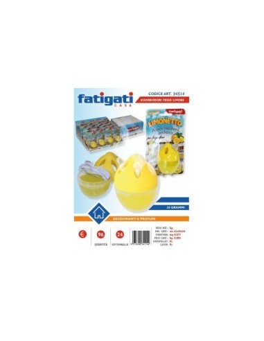 ASSORBI-ODORI DA FRIGO LIMONE LIMONETTO 34514 FATIGATI su TreG Ingr...