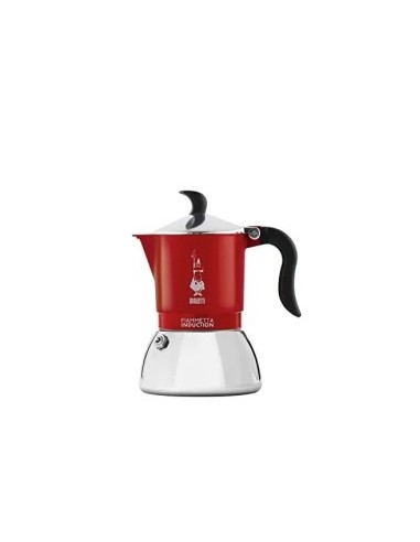 CAFFETTIERA FIAMMETTA 4TZ ROSSA INDUZIONE su TreG Ingrosso