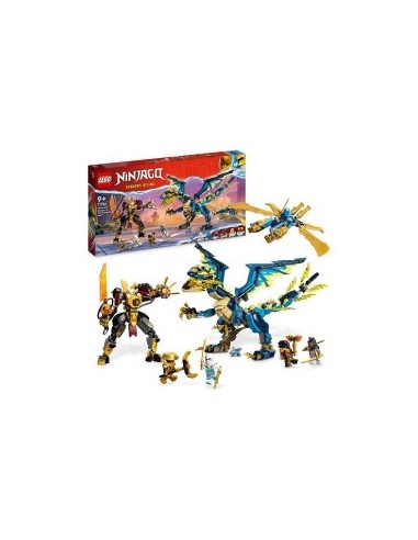 NINJAGO 71796 DRAGONE ELEMENTALE VS MECH DELL'IMPERATRICE su TreG I...