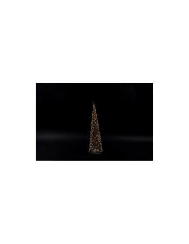 ALBERO CONO SUPREME METALLO 80 LUCI LED 16X60CM su TreG Ingrosso