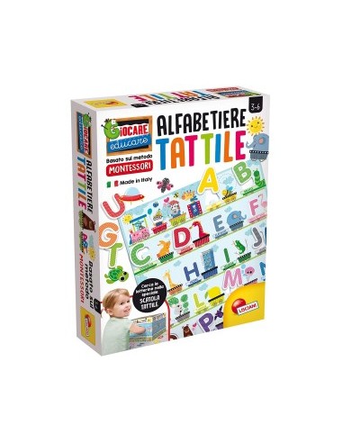 ALFABETIERE TATTILE 72446 MONTESSORI su TreG Ingrosso