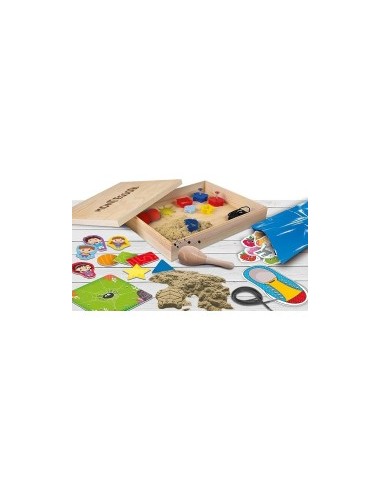 Montessori Work-box, 50 Esperienze, Scatola in Legno, Esperienze Sensoriali, Attività Educative - Lisciani Giochi