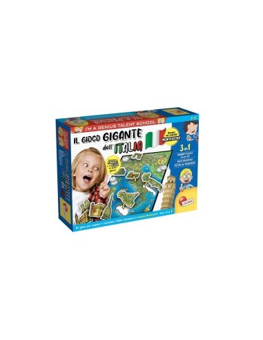 I'm a Genius Il Gioco Gigante dell'Italia Montessori - Puzzle Educativo per Bambini