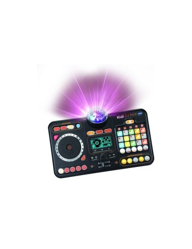 Mixer DJ 80 Kidistar, Console DJ con Luci, Microfono Incorporato, Bluetooth, 15 Tasti Luminosi, 15 Mix Inclusi