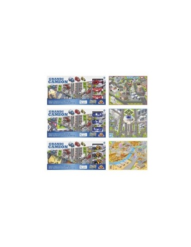 TAPPETO GIOCO 37192 CON VEICOLI 80X60 ASSORTITO