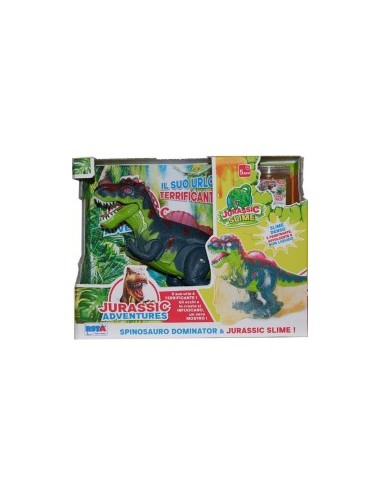 JURASSIC 11210 SPINOSAURO CON VASETTO SLIME