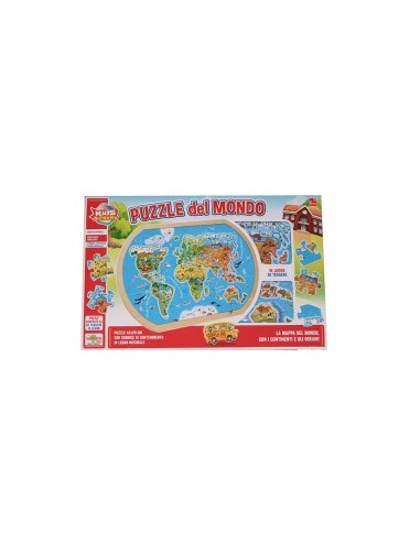 PUZZLE MONDO 11166 LEGNO 36 PEZZI