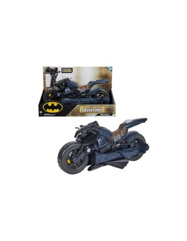 Batcycle 2 in 1 Batman Adventures - Veicolo Trasformabile per Action Figure DC Comics da 30 cm, SPIN MASTER