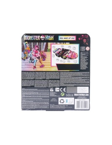 Monster High Roll Make Up Case, Valigetta Trucchi per Bambini, Set di Ombretti e Rossetti, Trucchi Sicuri, Nice Group