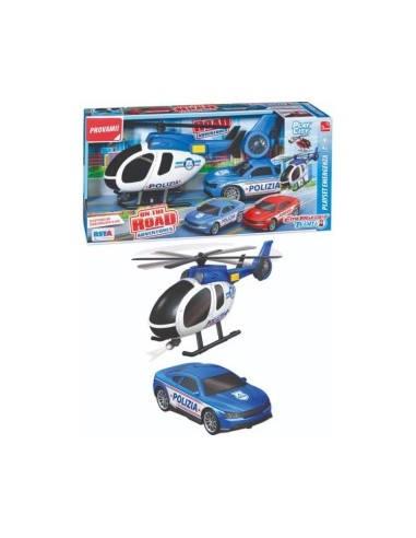 POLIZIA 11629 PLAYSET ELICOTTERO/AUTO