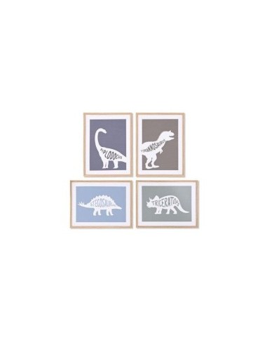 QUADRO TELA CU209577 DINOSAURO 30X40CM ASSORTITO