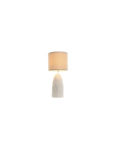 LAMPADA TAVOLO LA209373 DOLOMITE/LINO 30X30X66CM BIANCO