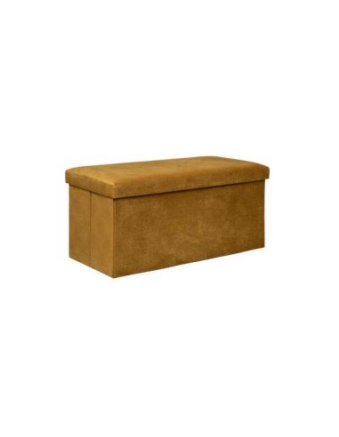 POUF 197333B VELLUTO OCRA 76X38X38CM