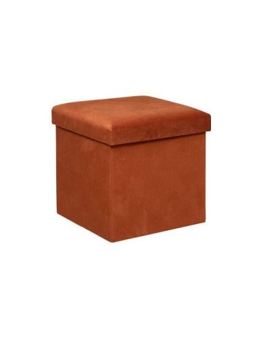 POUF 197332C VELLUTO AMBRA 38X38X38CM