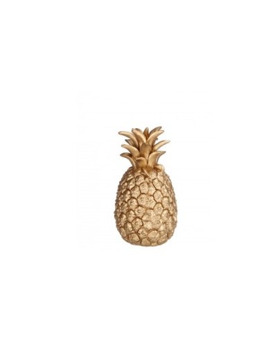 FIGURA ANANAS 86957 RESINA 11X23CM DORATO