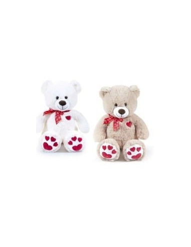 PELUCHE 23979 ORSO 60CM CON FIOCCO E RICAMO