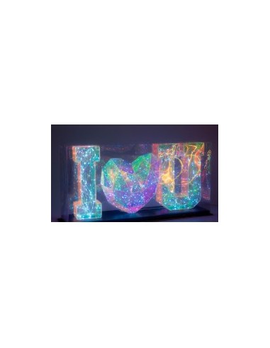 SCRITTA 13460004 ILOVEU 54X14X28CM CON LUCI LED