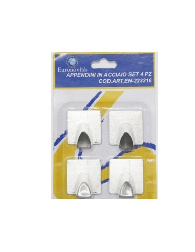 SET 4 APPENDINI 223316 ACCIAIO